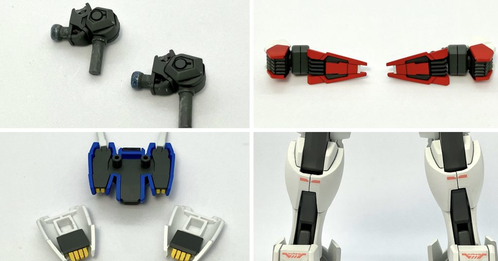 肉抜き穴を埋める時は、エポパテやプラ板を主に使用しています。瞬間接着剤やラッカーパテも、細かい修正で多用しています。