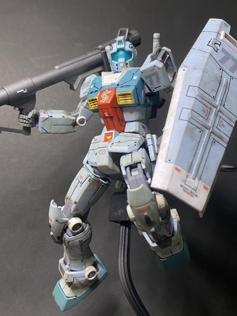 以上、ジム(スレッガー搭乗機)でした!可動域めっちゃ広いし、付属品もみんなかっこよくて満足のキットでした。