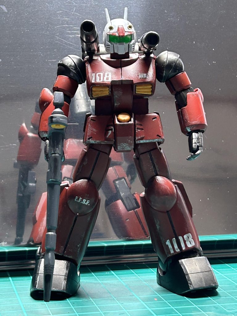 ウェザリングと、チッピングでデコボコ感が目立たず良くなった〜😄✨