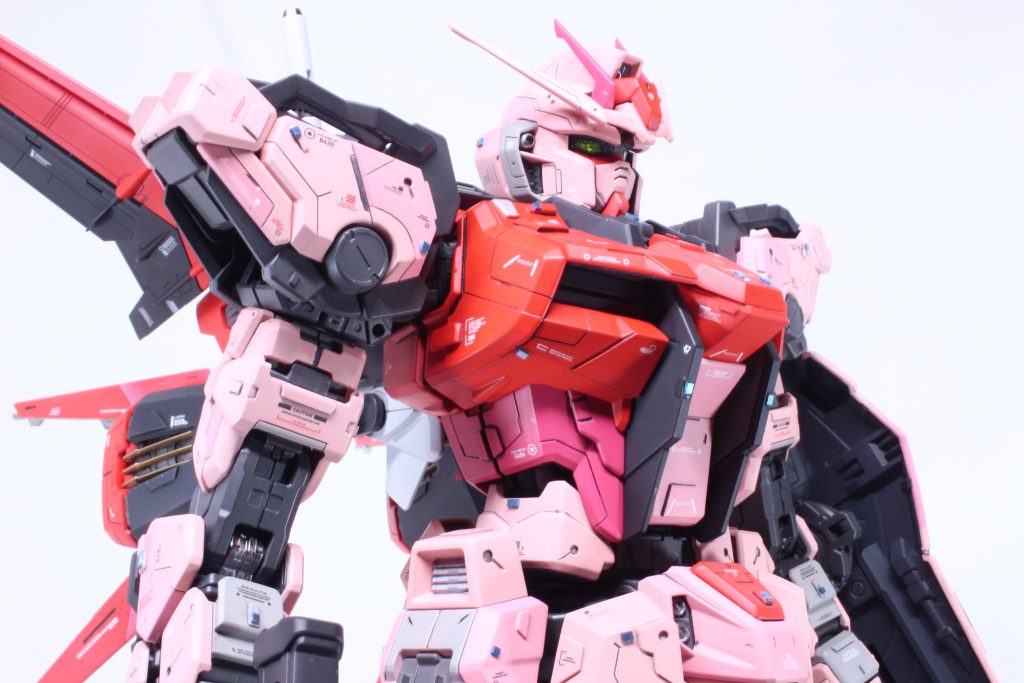 胸は傘増しして立体感を デカールの範囲を確保しつつディテールで埋めるのはしんどくも楽しかったです