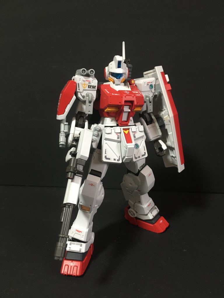 設定上 不死身の第4小隊にジムスパルタンが配備された記録はありませんが、、、戦績の良い第4小隊に試験的にジムスパルタンが提供されていたという妄想設定です。