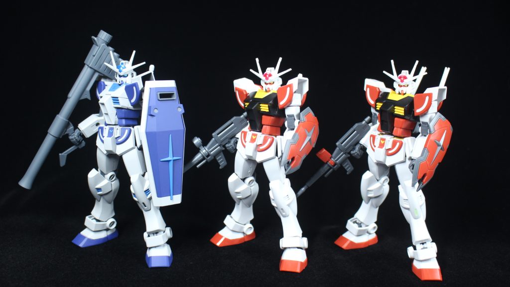 試作壱型、弐型、参型を並べてみたところ