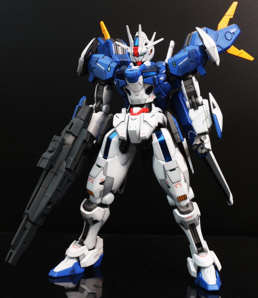 カラーパターンは少し変更して青と白は明暗を付けたツートンにしました.シェルユニットは前回同様に裏からクリアブルーを吹いてラピーテープを貼りこみました.模様がつくようにわざと指紋を付けていますが...あまりわかりませんね.