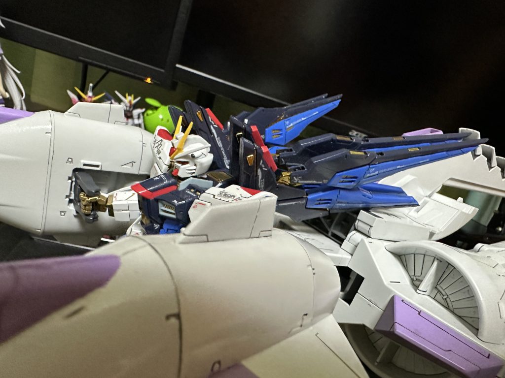 RG ストライクフリーダム + HG ミーティアユニット–2枚目/制作者：しかっち