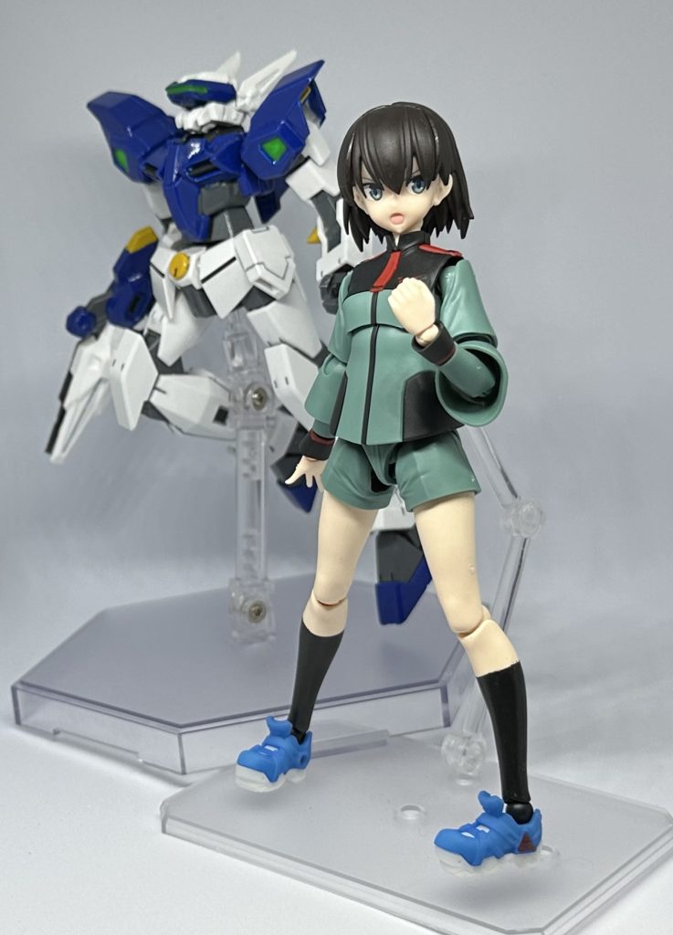 ミオリネのプラモに30MSとの互換性があるからこの際やってしまえと作ったパイロット科の生徒や…