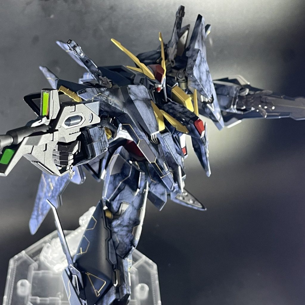 【完成品】クスィーガンダム HG 大理石塗装 IMG_6976-aspect-ratio-750-750-