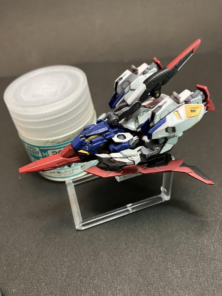 ハイパーメガランチャーなしバージョン変形部分はプラ棒使って稼働しましたよアピールです