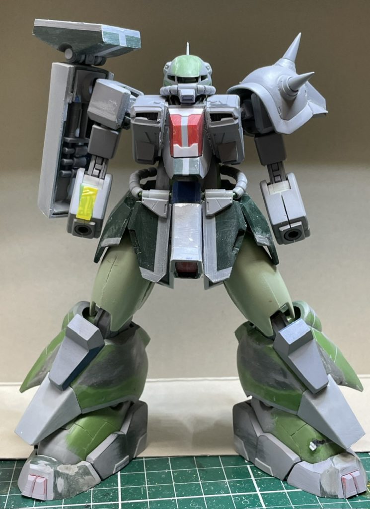 装甲も粗方作業ができたので、再度バランス確認のため仮組