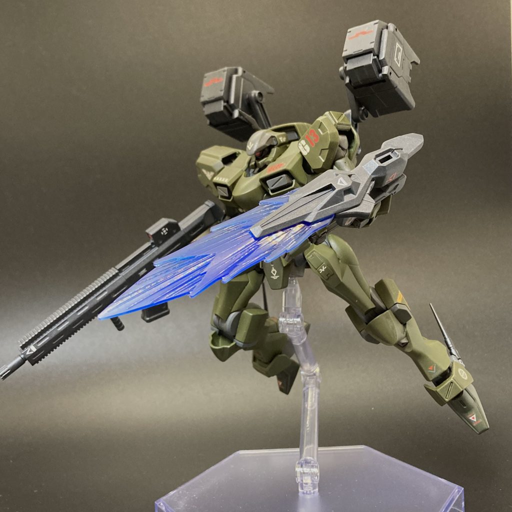 エアリアルのビームライフルを加工してレーザーブレードっぽくしたものも作成しました。