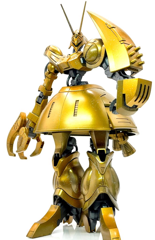 というわけで金色の噛ませ犬バウンドドックガウェイン機を製作しました!バウンドドックのゲーツ機はプレミアムバンダイで発売されてしまいましたし、ジェリド機も制作されてる方が結構いましたので、バウンドドックのカラバリで一番マイナーというか制作している人が少なそうなガウェイン機を製作しました!というか、いまでもGMの逆襲見た人でもこれ覚えてたひといます??劇中でも2分弱の登場ですぐ退場したので記憶から抜け落ちてた人も多いのではないかと。