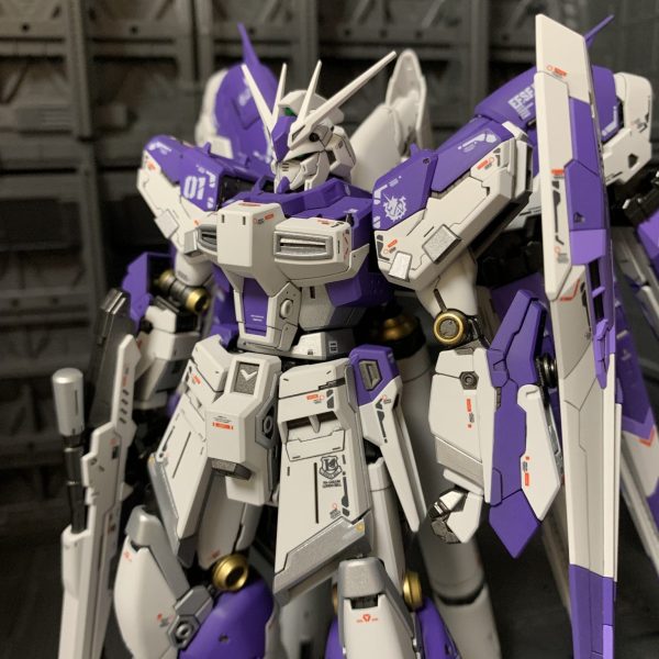 RG Hi-νガンダム　パープル塗装