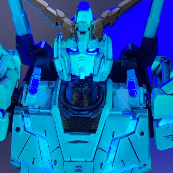 HGユニコーンガンダム　サイコフレーム発光状態再現