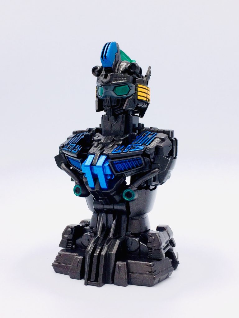 ガシャポン MSメカニカルバスト03 ガンダムエアリアル ハーフカラー 塗装済み 完成–3枚目/制作者:kan-o-gunplablog