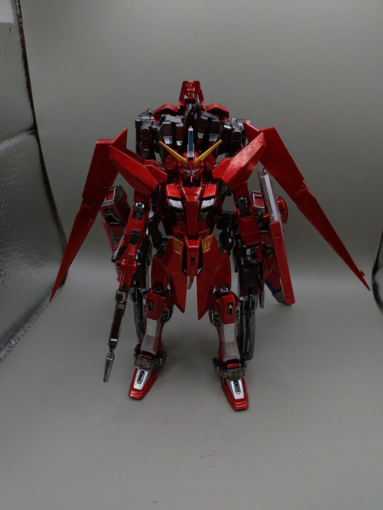 ◯正面前回と同様、戦闘終了後におけるインジャの改造案のひとつという設定で作成しました。ストフリと違い、ファトゥムがない場合弱体化するという欠点があるため、克服した改造案でもあります。