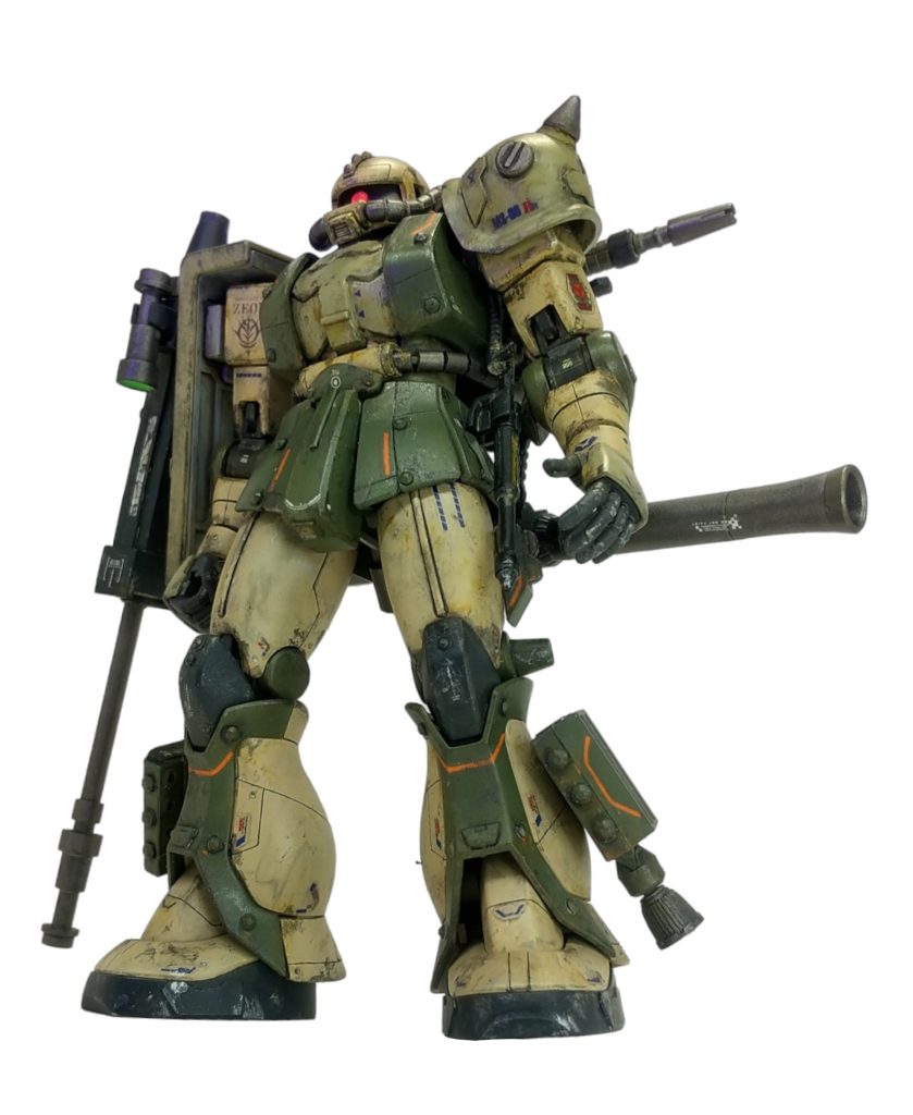 こうして低予算で強化した小隊(1機だけだけど💦)。隊長は、欲張りなので、全武装積んでます。今回は頑張って汚したのですが、うーんイマイチだな。。おやじさんみたいにガッツリいかないな〜😓