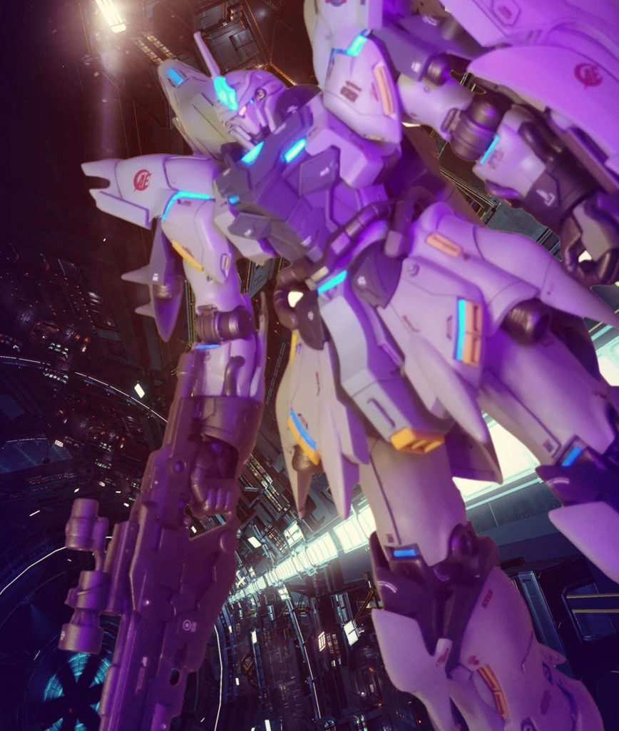 フェネクスとの干渉によりNT-Dが暴走し、コロニーから飛び出し帰らぬ人(MS)となりました👋。。。サイコフレームが青く光ると、逃げちゃうんです😂。