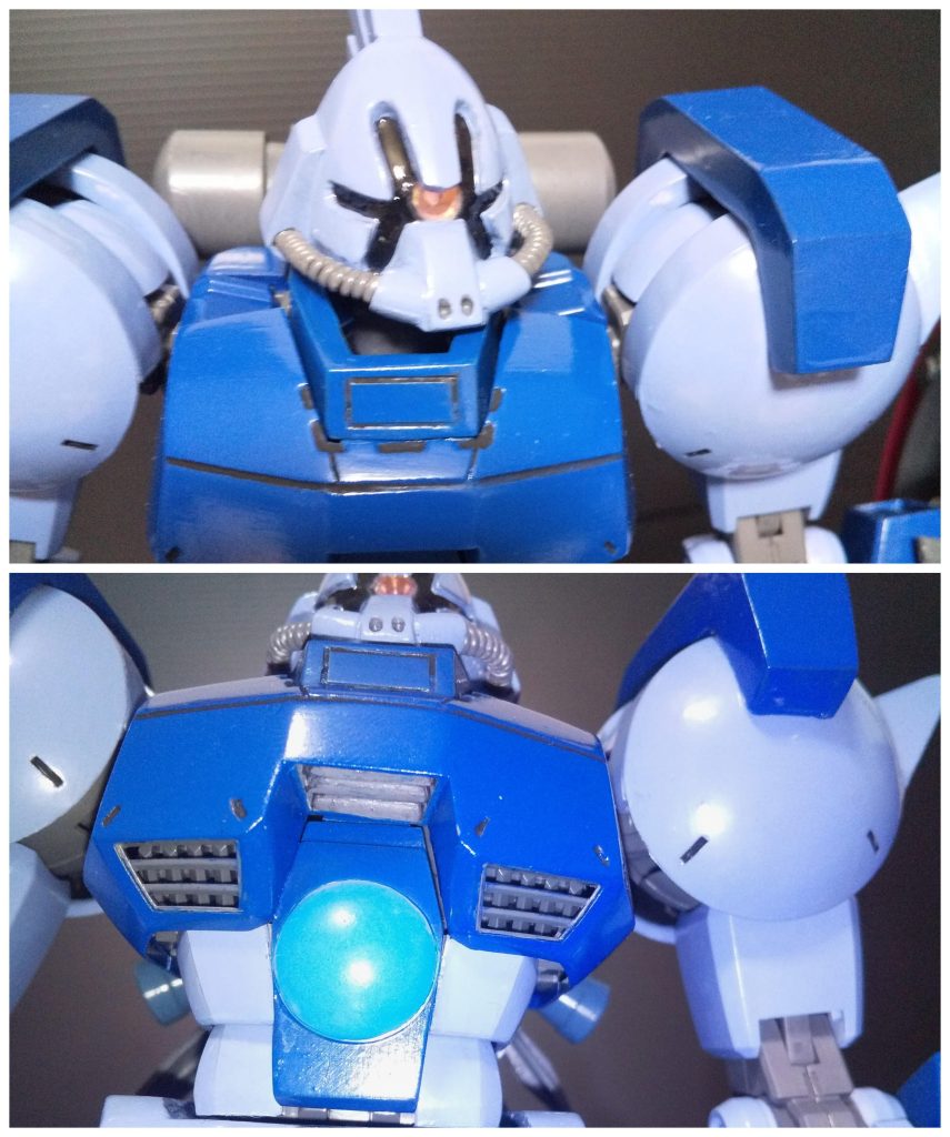 頭部と胸部アップのショット