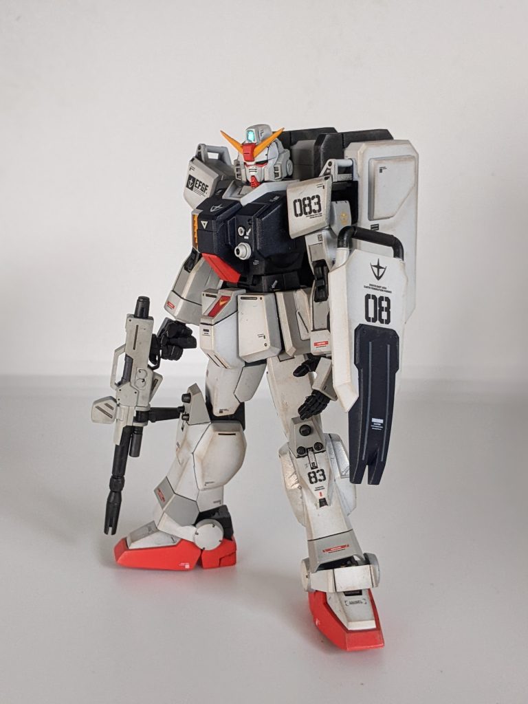 プロポーションは特に弄ってませんが、全塗装と塗り分け、うっすらとウェザリング。 