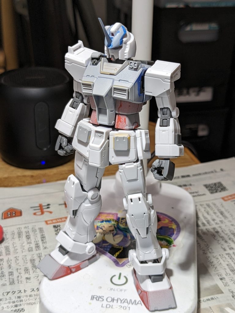 このままでも十分なんですがスジボリを少しだけ追加しました