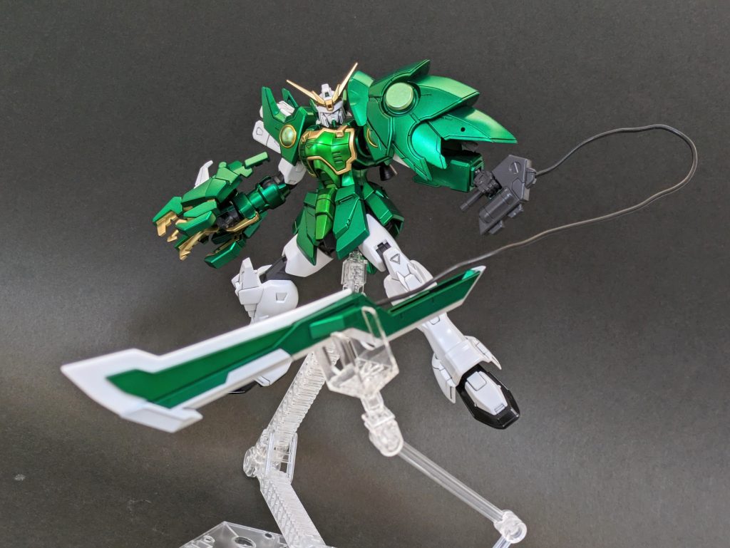 獠牙(タウヤー)・改アスモデウスのギガント・ジャベリンをベースにプラ板を付け足してタウヤーを再現