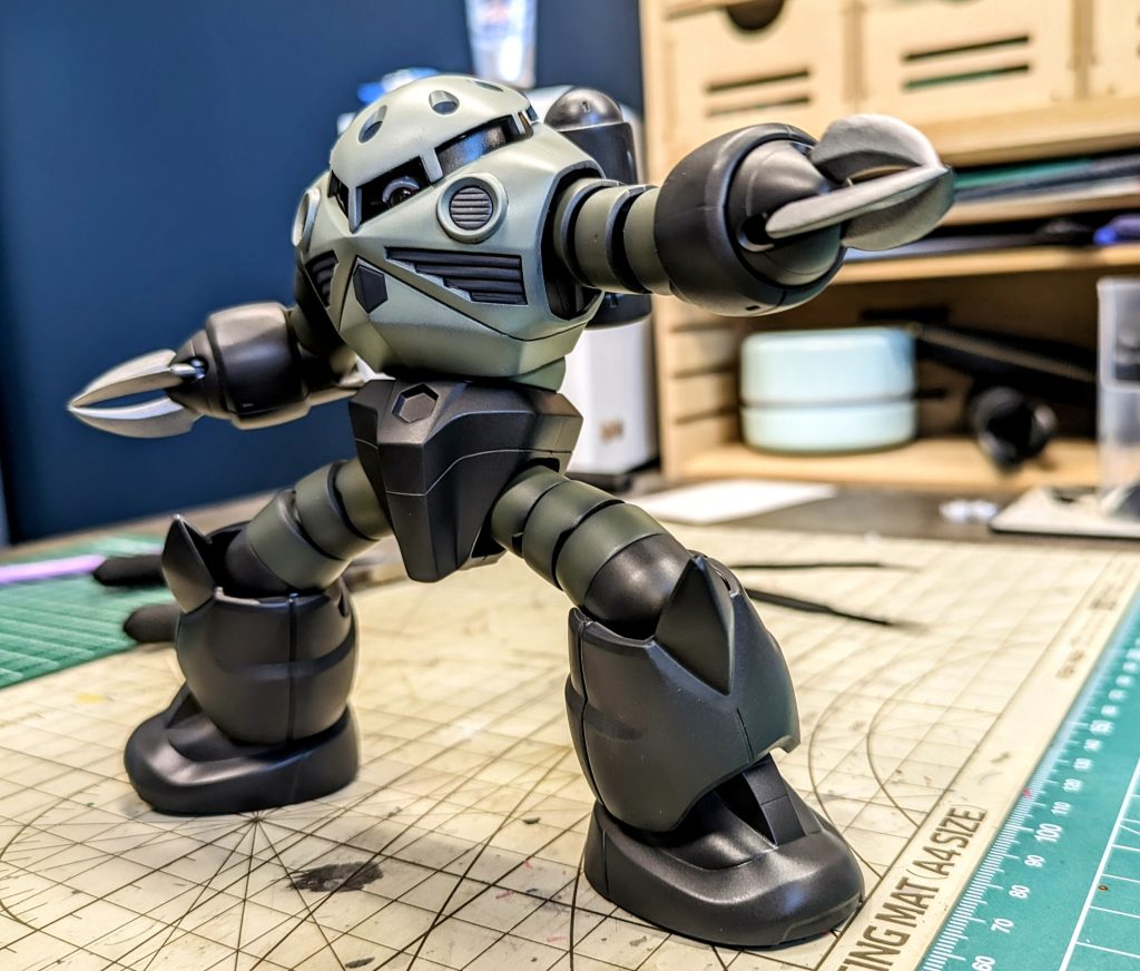 ズゴックはRGが名キットとして有名ですがHGUCも決して負けてないと思います。なんたって税込770円だもの笑