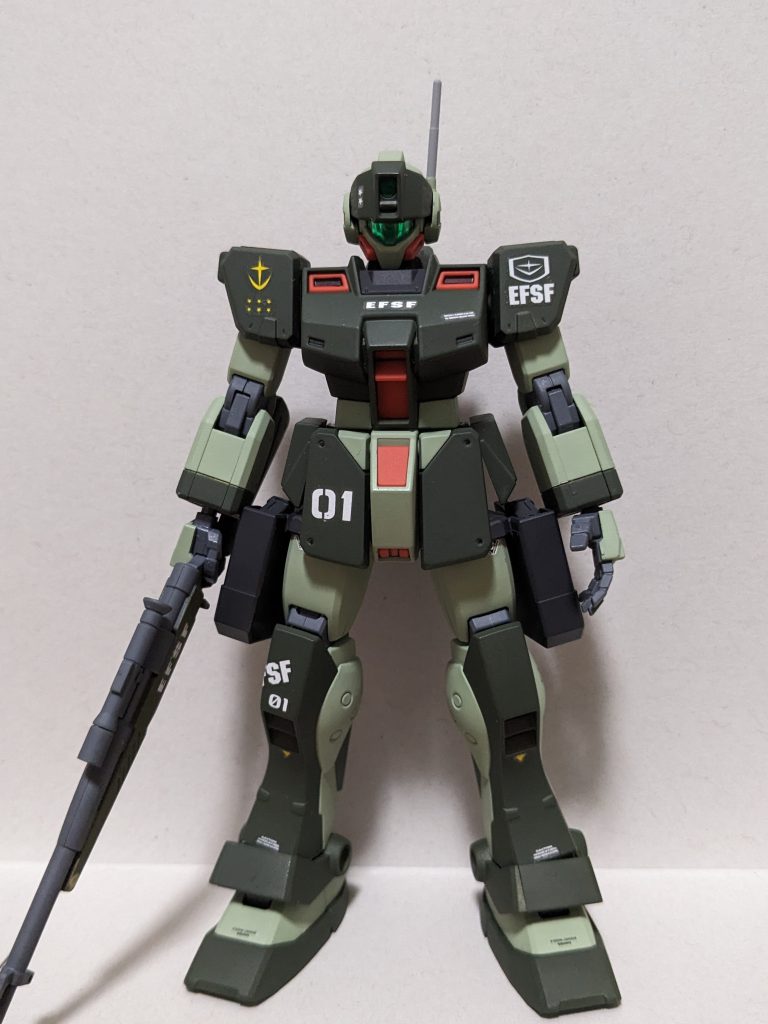 ジムスパルタンに合わせて、ミリタリーに塗装しました