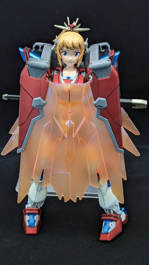 威の無さそうな、威の形MS少女化した場合、フロントスカートと干渉したため、接続ジョイントを2mm延長しています。