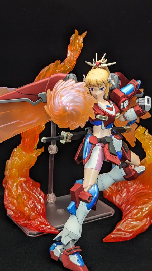 次元覇王流　正拳突きタイミングよく発売された「BURNING FLAME RED Ver. for S.H.Figuarts」を使用しています。