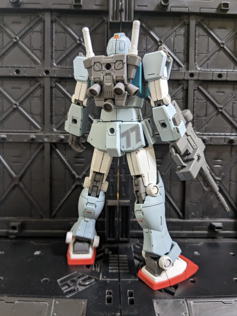 腰アーマーに斜めに貼り付けた、ナンバリングのデカールがお洒落ポイント（笑）
