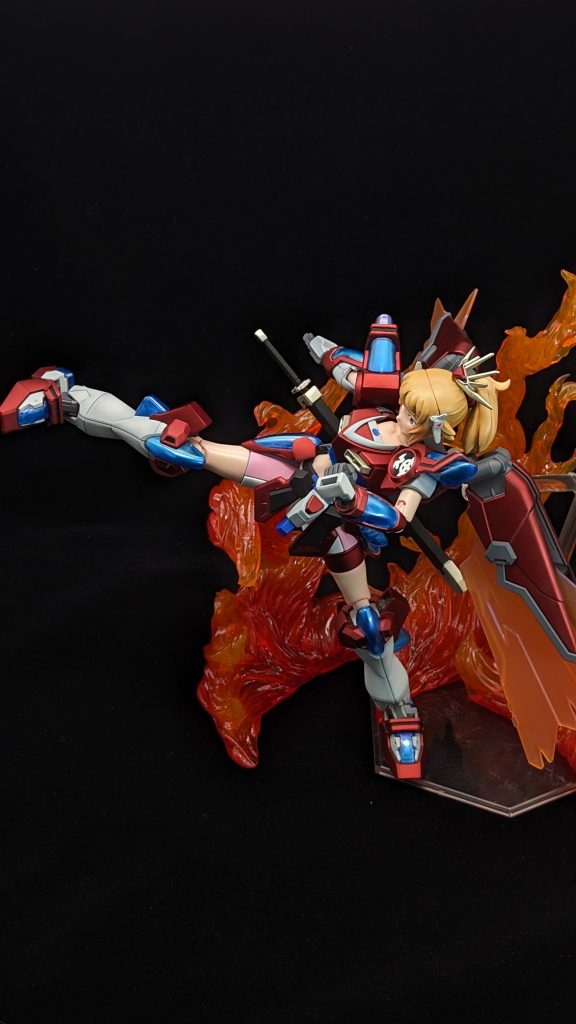 ハイキック流石にRGゴットガンダムと同じ稼働は無理でした。キックエフェクトも、ちょっと苦しいです。