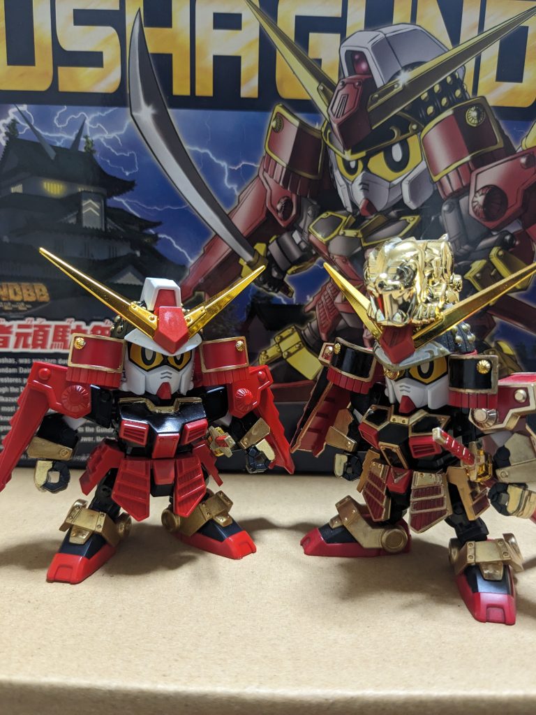 以前製作した農丸頑駄無と一緒に。将頑駄無の息子で、双子なんですよね。