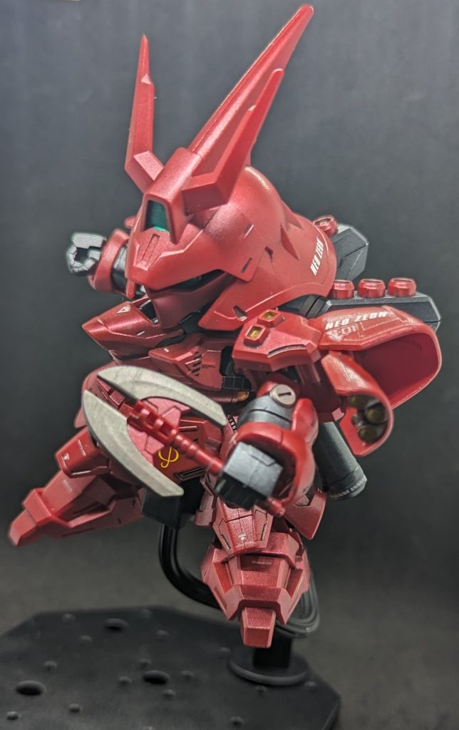 ビームトマホークも付属してますがこちらもサーベル刃は付属してませんでした。ダブルホーンファンネルの完成度が高く元キットに比べると結構値段あがってますがそれだけの価値はあると感じました、ガンダムベース行ったら購入オススメします！…これじゃあ商品レビューだ…。シャア「私、シャア・アズナブルがレビューしようというのだ、アムロ」アムロ「ステマだよそれは」