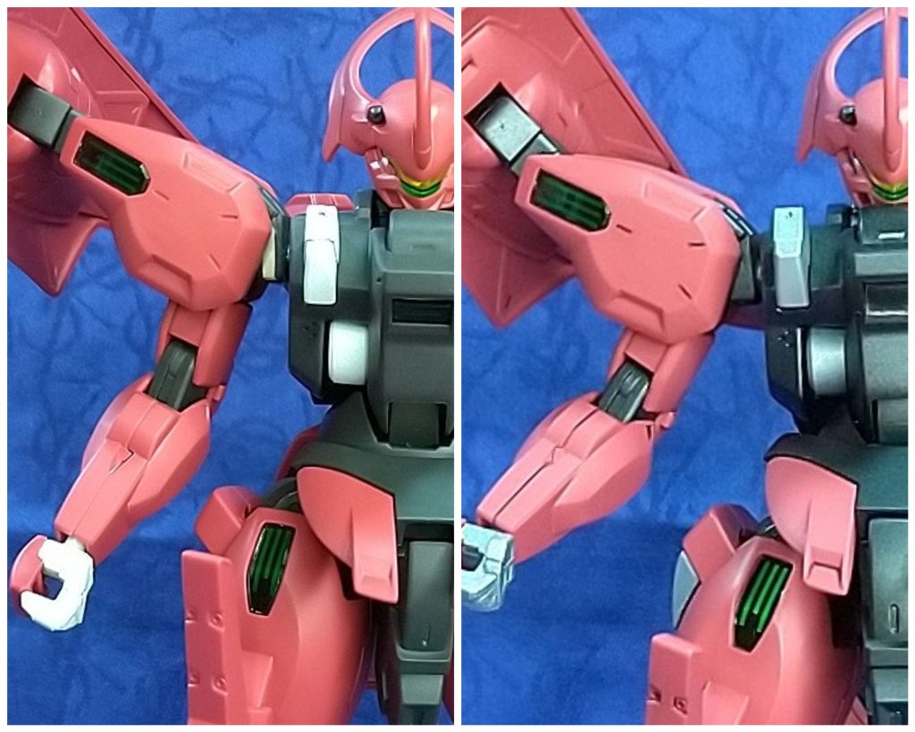 左:素組み、右:エアブラシ塗装後