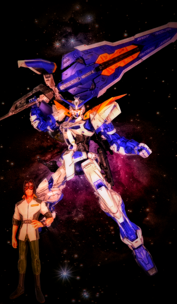 付属のフィギュア ブルーフレームのパイロット 叢雲劾がキャラクターに寄せる事が出来ませんでした😁