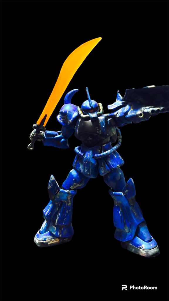 ヤスリで落とした。コレに錆っぽい塗料を乗せた。