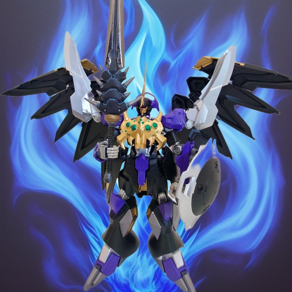 ということで、地獄の貴公子ガンダムベリアルでした!悪魔ベリアルは、ソロモンの悪魔の中でも有名な大物悪魔なので、公式からいつか正式機体が出ると思って待ってたのですが、待ちきれず作成してみました。悪役機イベントもやっていたのでちょうど良かったです。