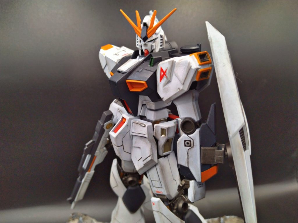 EG 1/144 RX-93 νガンダム アクシズ表面ジオラマ–5枚目/制作者：バナナ🍌