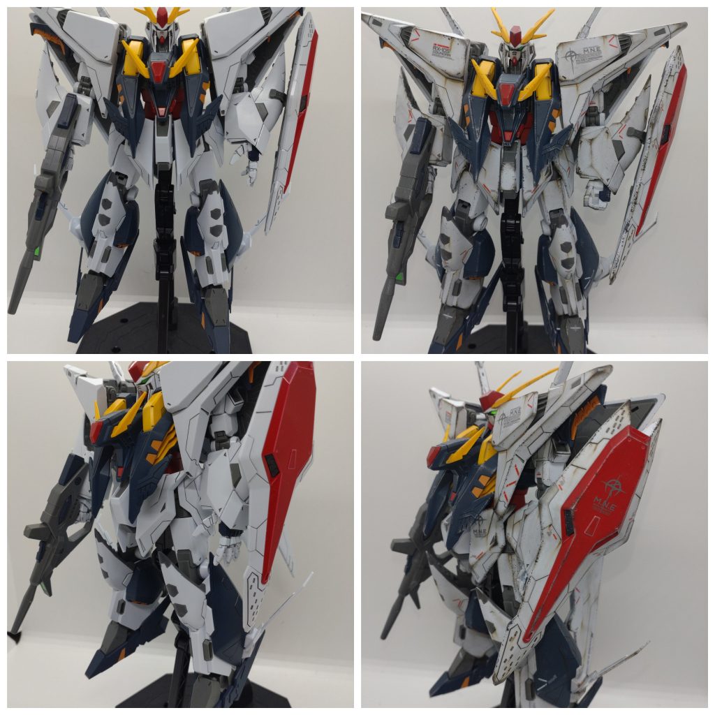 ビフォーアフターです。我が家では、ガンプラを置いておくと短時間で錆びついてしまうようです。日常生活への影響は確認出来ませんが、謎は深まるばかりです。