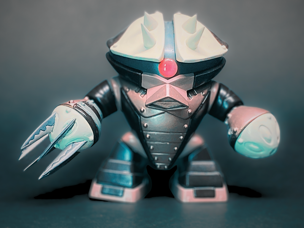 ○素材 BB戦士238 ゴック&アッガイ&ゾック のアッガイ他エポパテ、改造パーツ使用○塗装・Mr.フィニッシングサーフェイサー 1500 ブラック・Mr.カラー 筆塗り・Mr.スーパークリアー つや消し○撮影・カメラ:iPhone SE (2022)・背景:B4厚紙 黒色(3枚入)・小型撮影ボックス ミニ撮影ボックス LEDライトボックス 簡易スタジオ 折り畳み 簡単組立て 持ち運び便利 小物 スタジオ 撮影 キット 背景布6枚付き USB給電 (2つのライトバー)使用○写真修正:Canva