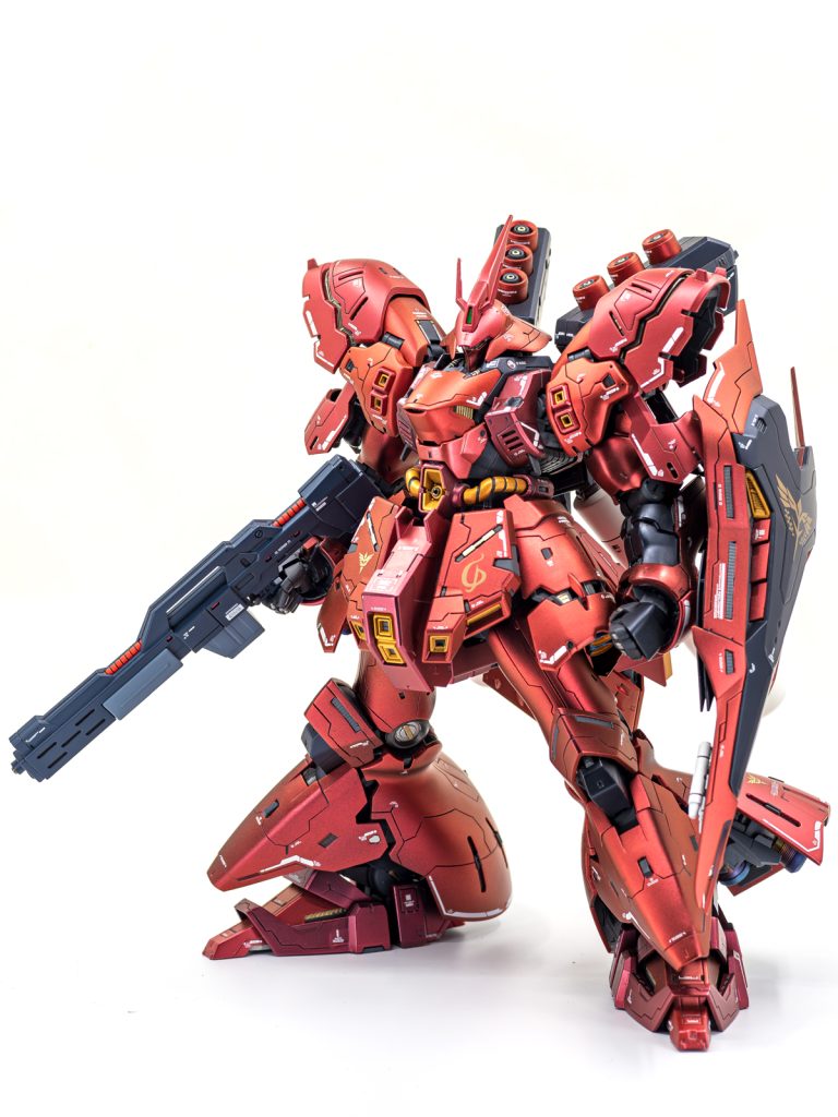 ギラつかせないようにしたパール塗装にしています。一応、偏光性なんで環境の明るさや向きで様子が変わる感じです。今回も殆どいじってないです。