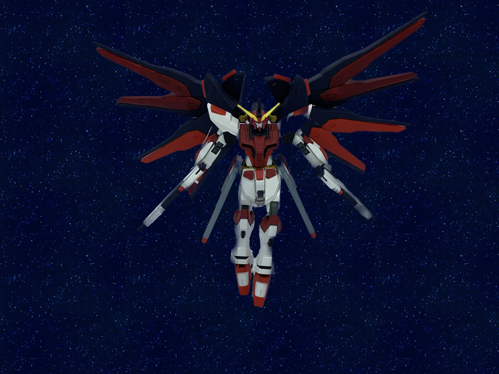 イ「赤い…フリーダム!?」デ「オイマジかよまさかコイツ、坊ちゃんだってのか!?」シ「キラ・ヤマトが我々に叛逆を!?」イ「あり得ん!キラ・ヤマトは先の大戦後アスランと共にフリーダムとジャスティスを破棄している!俺もザフトの人間としてその場に立ち会っている!フリーダムはもう無い!」デ「無いって、じゃあ今目の前のやつはなんだってんだよ!」シ「もし乗り手がキラ・ヤマトの場合巡回装備では危険です!」イ「キラ・ヤマトではない!ヤツは…アイツはこんなヤワな戦いはせん!こんな奴に俺が遅れを取るか!」ドラグーンを残り二基までに墜とすイザーク。するとそこへ謎の機体群が。デ「こいつぁ…ちとやべぇパターンだな」シ「新たな機体反応…3体!あれは…ストライク!?」