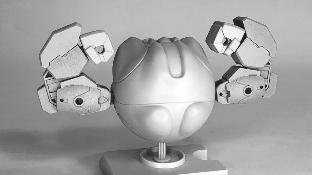 バックショットコチラもボコっとした背筋のような凹凸をそして今回、それほど腕が動かず（肘では大きく動くのですが）ポーズ少ないですが以上になります😅ここまでご覧いただきありがとうございます♪