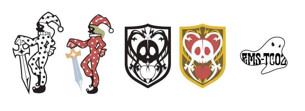 「蛇の足」のエンブレムは設定通りだと線が多くてこのサイズではツブれてしまうので、簡略化しつつマーキングとして見栄えのするようにアレンジしています。ファントムのパーソナルエンブレムはオリジナル。海外ではファントムやゴーストといえばこういう形なんだそうで、ファントムライトのイメージも重ねました。オリジナルなのであんまり目立ちすぎないよう、白ヌキして線を細くしています。