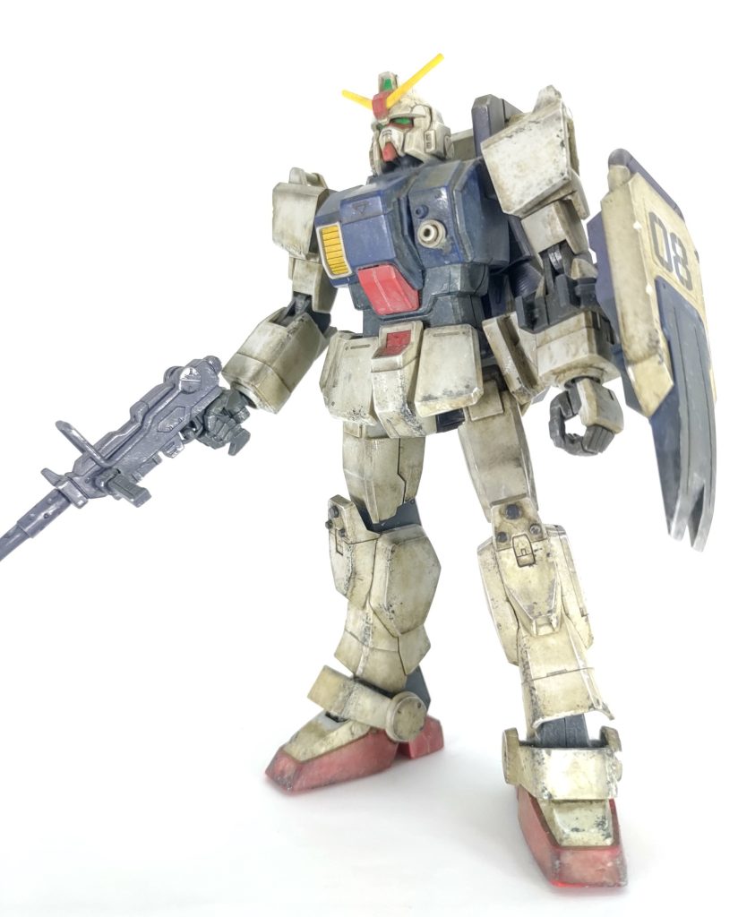 いや、もういつ作ったか全然記憶がなくて、どう汚したかもまったく覚えてないです。すでに投稿澄みのジムと同じくチッピングとかウェザリングお試し台になっていました。そんな訳で凄い汚れています。リニューアルされてるし、売ってるの見かけたらお迎えして作り直したいです。 