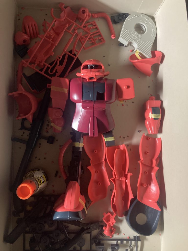 仮組みの様子。