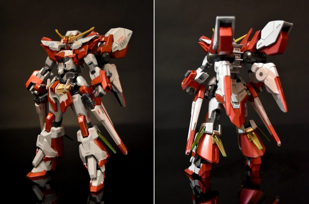 配色は元々のガンダムM91に近くなるようにしつつシルバーを下地に若干メタリックっぽくなるように塗装しています。