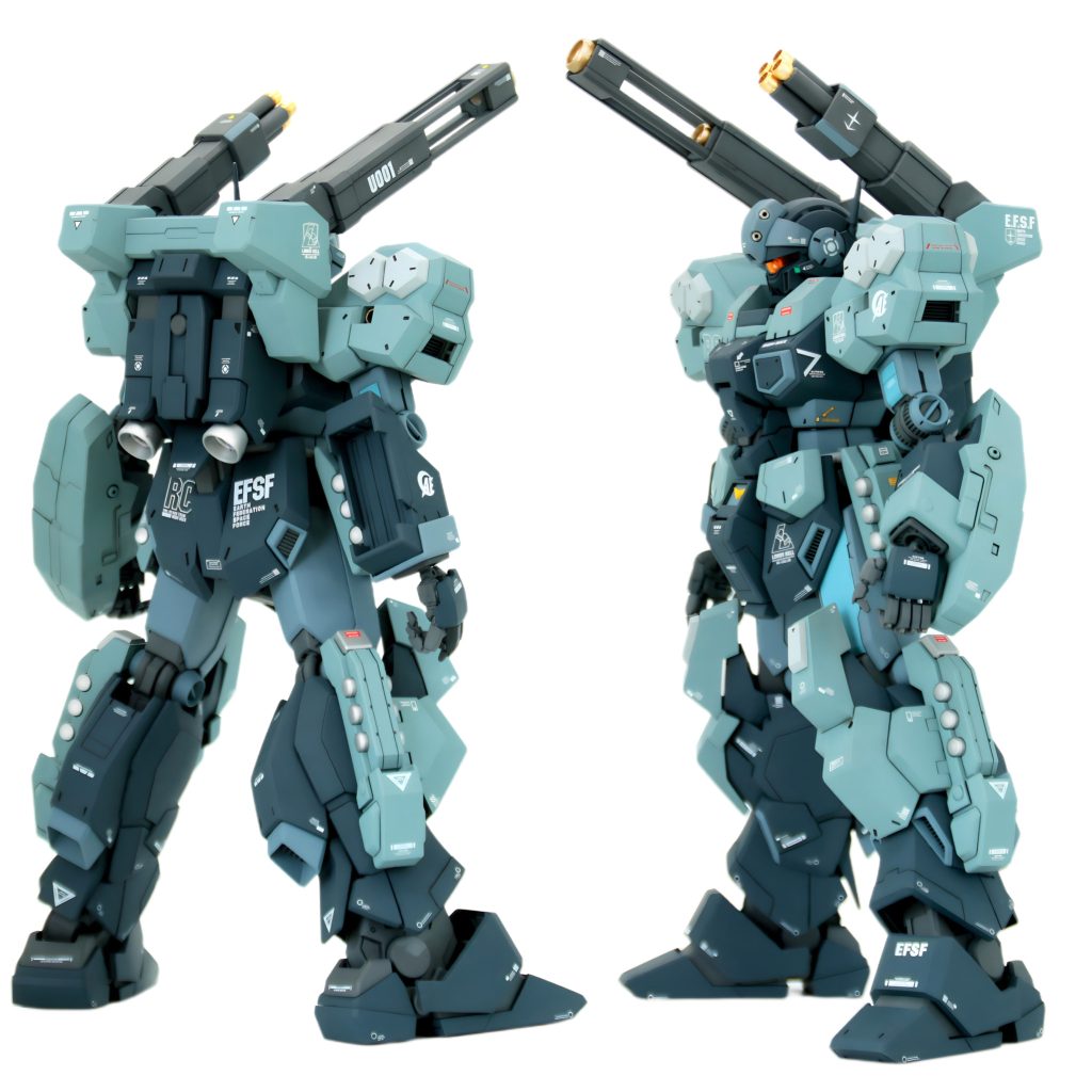 4連マルチ・ランチャーの銃口部を延長し、金属パーツに置き換えています。