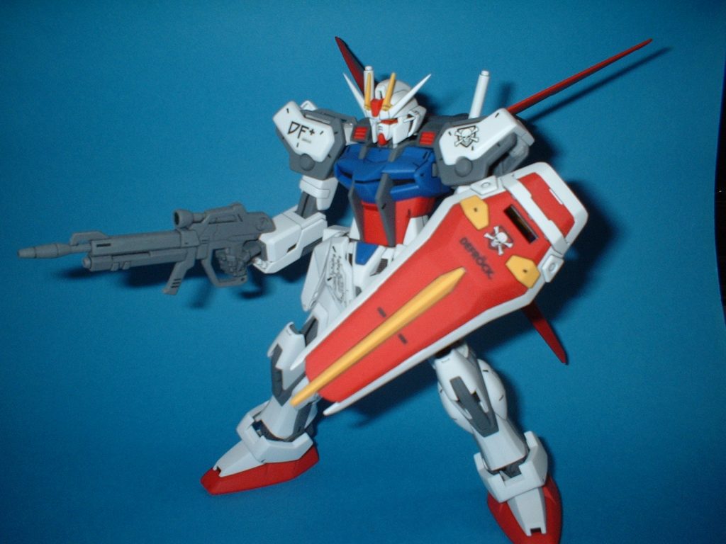 旧キット　1/100 エールストライク–3枚目/制作者：blaster