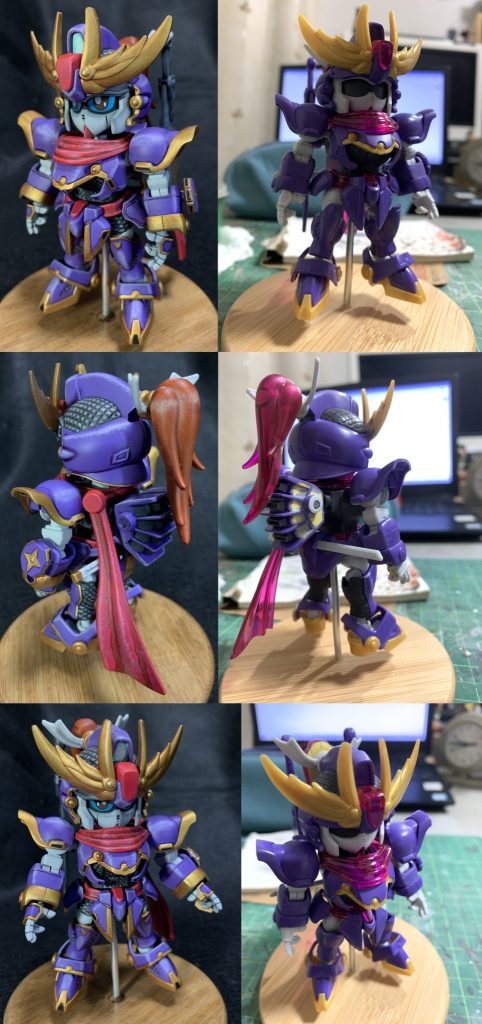 塗装前との比較。手を加えたのは目立つ肉抜きを埋めたのと、部捨羽亜大苦無・改の接続をネオジム磁石に変更したくらいです。