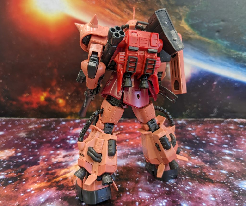 RG 高機動型ザクII（チームモンストルカスタム)素組み–2枚目/制作者：@reizublue